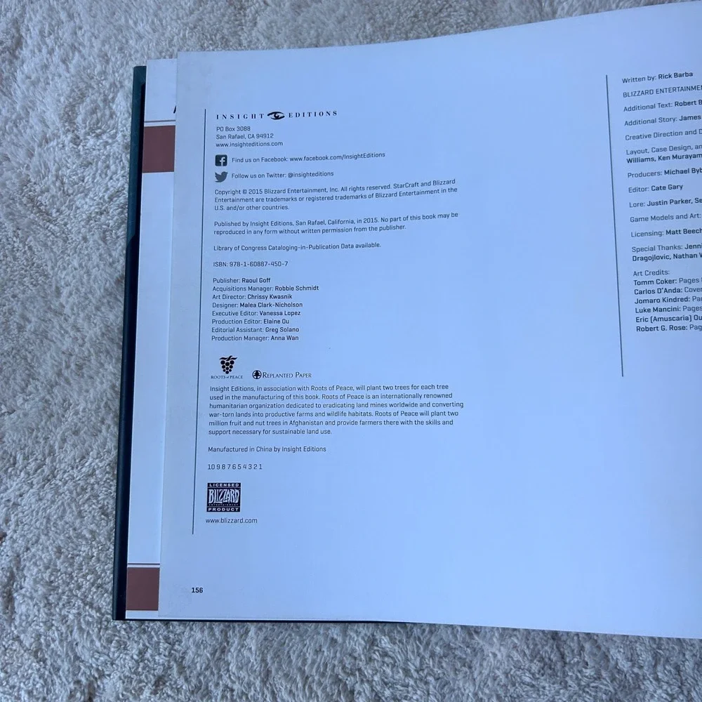 StarCraft II Field Manual Infantry Edition Vol 1 Hardcover 2015 by Rick Barba